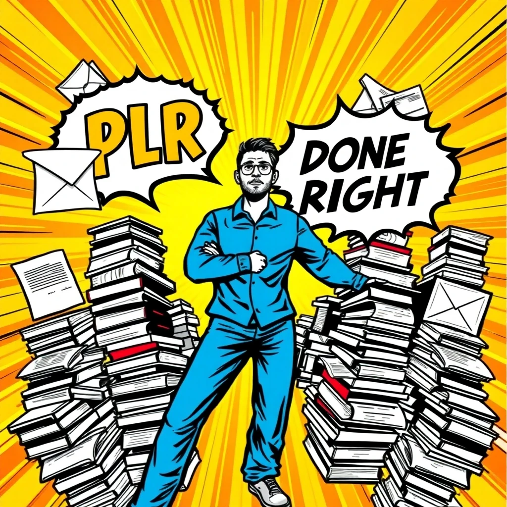 Comic book style illustration - PLR Done Right